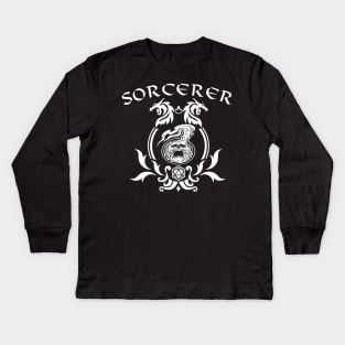 DnD Sorcerer Class Symbol Print Kids Long Sleeve T-Shirt